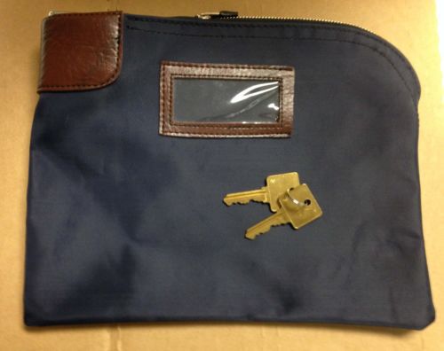 Locking Bank Money Bag, 2 Keys, 7 Pin Lock Night Deposit Storage Security Case
