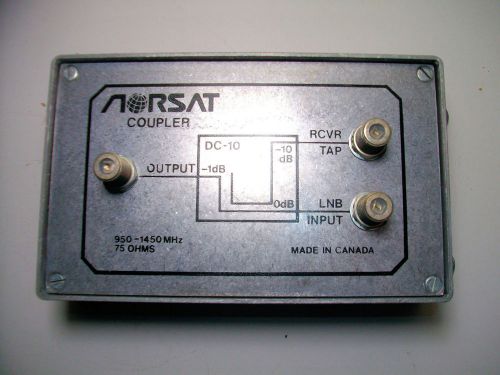Alpha Ra Norsat Coupler DC 10 RCVR 3 Way Power Splitter