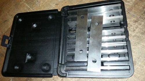 Machinist&#039;s ground steel parallel set 10 pair 1/8 x 6 storage case 1/2 to 1-5/8 for sale