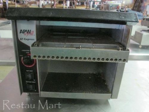 Apw wyott at-express horizontal radiant countertop electric conveyor toaster for sale