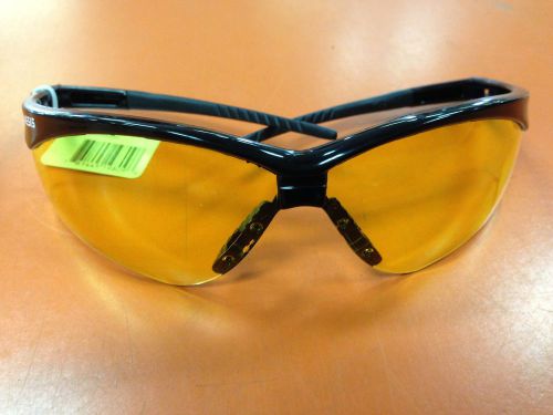 10 pair JACKSON 3000359 NEMESIS SAFETY GLASSES BLACK AMBER LENS