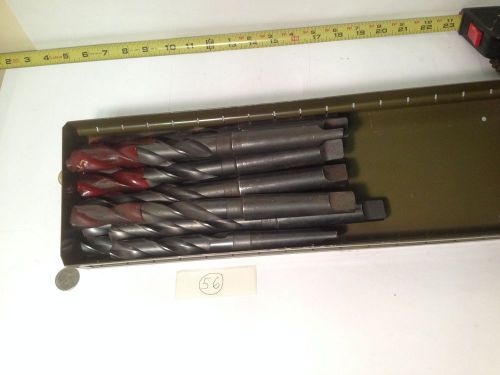 12 pcs. taper shank long drill bits 25/32&#034;  new! for sale