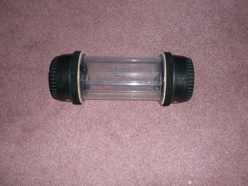 DIEBOLD 4 Clear Black BANK DRIVE UP CANISTER PNEUMATIC VACUUM TUBE CAN CYLINDER