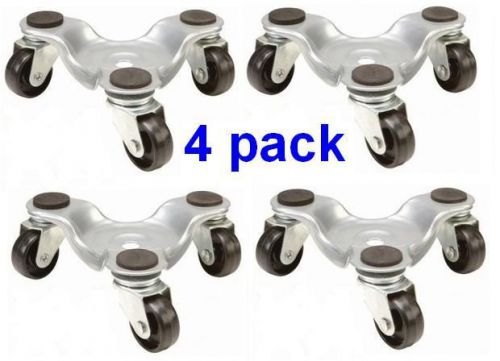 4 PC MOVING 3 wheel DOLLY table furniture piano CART mover casters wheels