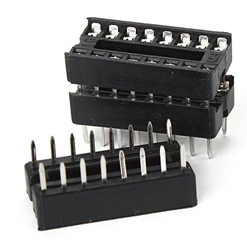 50 pcs New 16 pin 16PIN  DIP IC Sockets Adaptor Solder Type NEW
