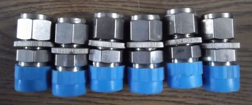 6 hylok 3/8 x 3/8&#034; npt  male straight connectors (by lot or separate) for sale