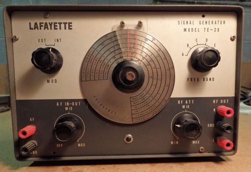 Vintage lafayette model te-20 rf signal generator for sale