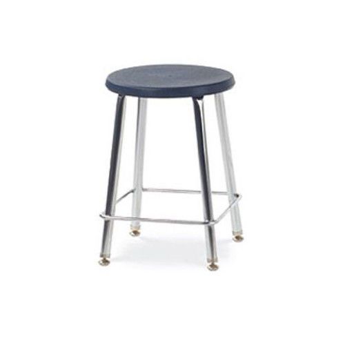 Virco Height Adjustable Stool with Footrest 16 3/8&#034; W x 16 3/8&#034; D x 18&#034; H