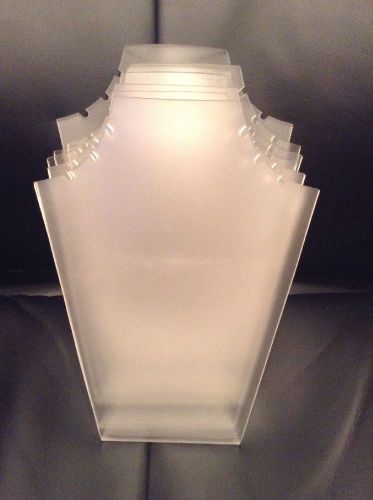 Necklace Display Stand Holder Lot Of 7 Clear Transparent