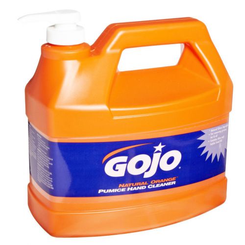 Gojo 1 gallon natural orange citrus pumice grease tar oil hand cleaners 0955-04 for sale