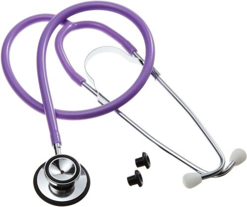 New ultra sensitive lavender dual head stethoscope dualhead lightweight for sale