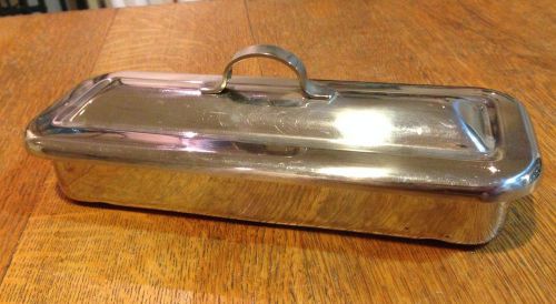 Vollrath Stainless Steel Ware Tray or Box with Lid #8283 - Medical