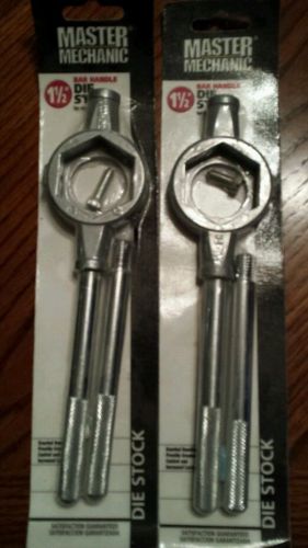 Two brand new 1 1/2&#034; bar handle die stock (master mechanic) for sale