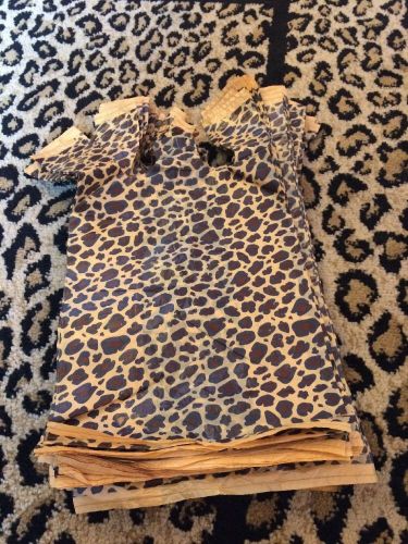 Lot Of Small 11x8 Leopard Print Retail Bags