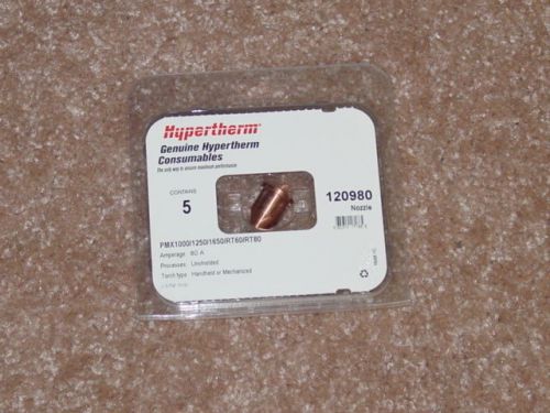 Hypertherm 120980 pack of 5 new nozzle