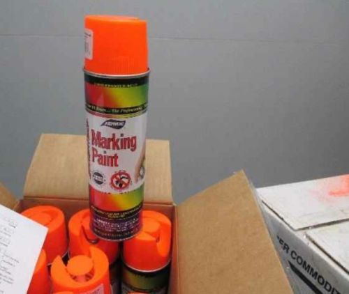 Aervoe Inverted Tip Survey Construction Marking Paint (Orange) -24 Cans