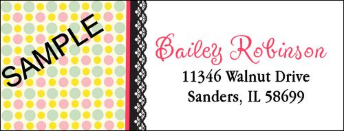 POLKA DOT SPLASH #92 LASER RETURN ADDRESS LABELS