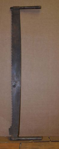 Rare 2 man mini topping saw stamped machine antique collectible logging tool