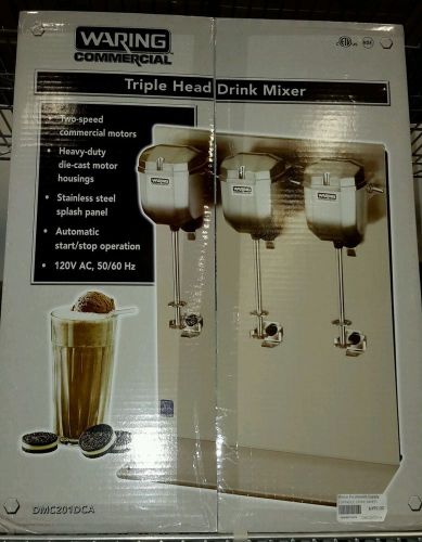 Waring dmc201 triple head drink mixer for sale