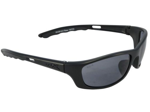 Wiley X P-17 Sunglasses,  Gloss Black Frame with Straps and NO Lenses - Rx-Able