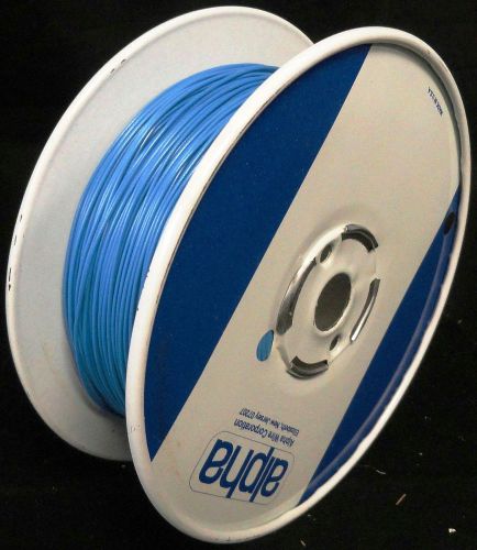 Alpha industrial hook up wire*1000 ft*22 awg*7/30*600 v*pvc insulated*blue-$147 for sale