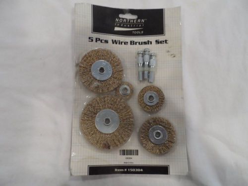 Northern Industrial 5pc Wire Brush Set New