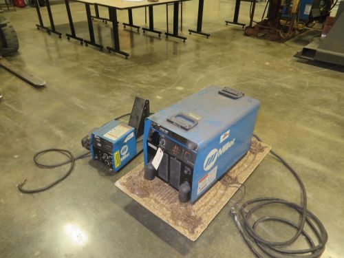 (1) miller invision mig welding unit with wire feeder - used - am13300 for sale