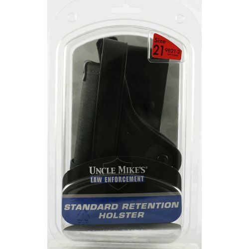 Uncle Mike&#039;s 9821-2 Dual Retention Jacket Slot Duty Holster Size 21, Left Hand