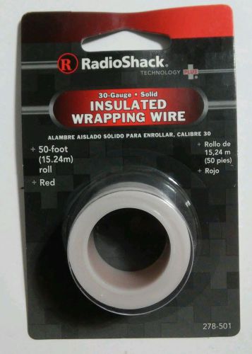 Radio Shack 50 ft White Insulated Wrapping Wire 30 Gauge-Solid # 278-502