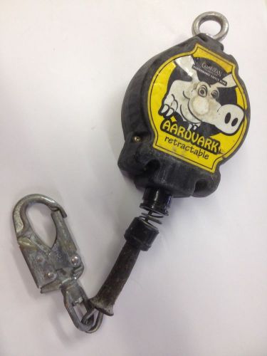 Guardian aardvark retractable used 1x 25&#039; cable fall protection safety equipment for sale