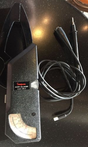 Simpson Clamp On Amp Meter - Amp Clamp Model 296-2 w/leads Bid Now NoR! Hurry