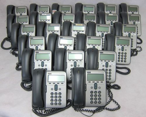 LOT[26]:  Cisco CP-7912G 7912 IP VoIP Business Phone w/ Handset &amp; Stand  #311
