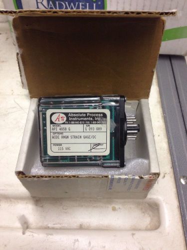 Absolute Process Instruments API 4058 G Wide RNGN STRAIN GAGE/DC Transmitter 115