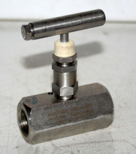 1/2&#034; 6000 psi ss needle valve  tyco anderson greenwood h1vds-4q for sale