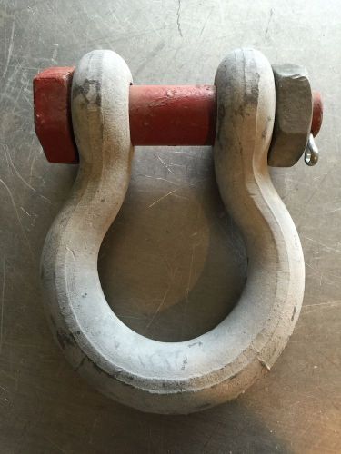 Crosby 25 ton 1-3/4&#034; (wll25t) galvanized alloy steel shackle &amp; bnc safety pin for sale