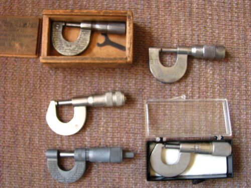 &#034;5&#034;  outside  micrometer&#039;s  all  0 - 1/2 .. all work. tools, stanley, winchester for sale