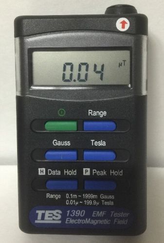 TES1390 EMF Tester Gauss Meter Field Electromagnetic aprf