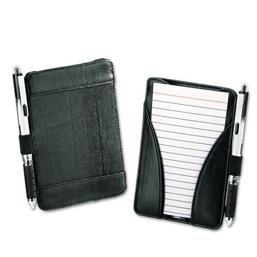 At-Hand Note Card Case Holds &amp; Includes 25 3 x 5 Ruled Cards, Black