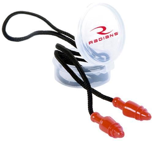 Radians RED Jelli Snug Ear Plugs Hearing Protection Corded NRR28