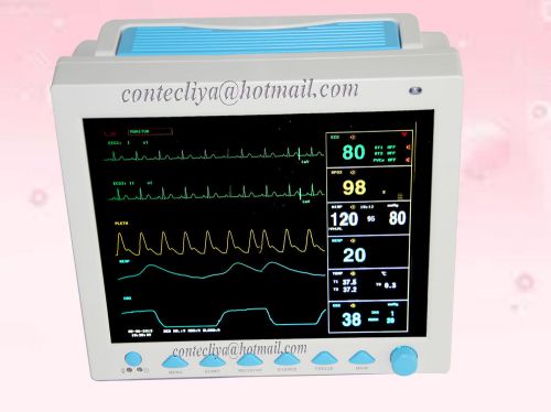 Fda ce contec cms8000 portable 12 inch color icu vital signs patient monitor,hot for sale