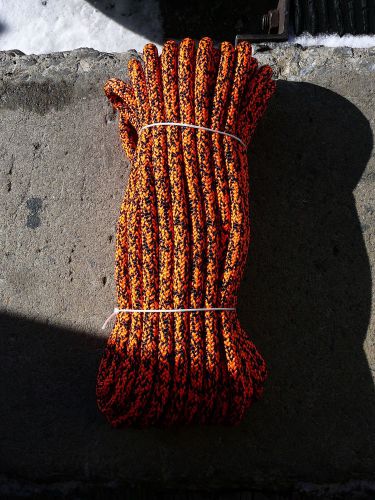 Yale xtc-24 strand arborist rope, tree climbing line 7/16&#034; x 67&#039; orange/black for sale