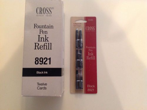 Cross Fountain Pen Ink Refill # 8921 Box of 12 packs