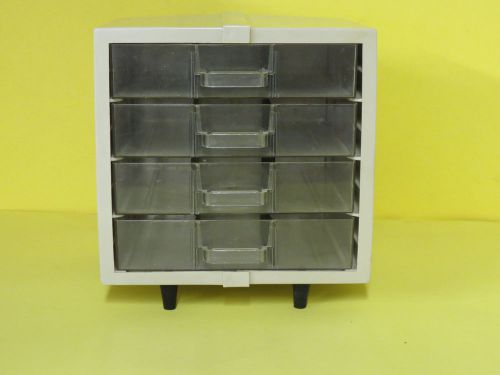 Vintage 4 Drawer Beige Plastic Small Part Organizer Storage Cabinet Sewing Craft