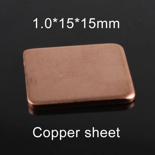 1.0*15*15mm Computer graphics heat sink, copper copper, thermal pad , copper she