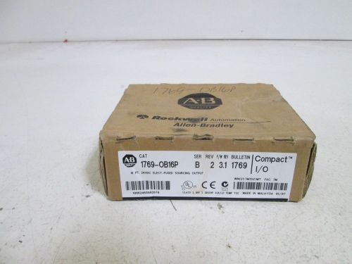 ALLEN BRADLEY FUSED SOURCING OUTPUT MODULE 1769-OB16P SER. B *NEW IN BOX*