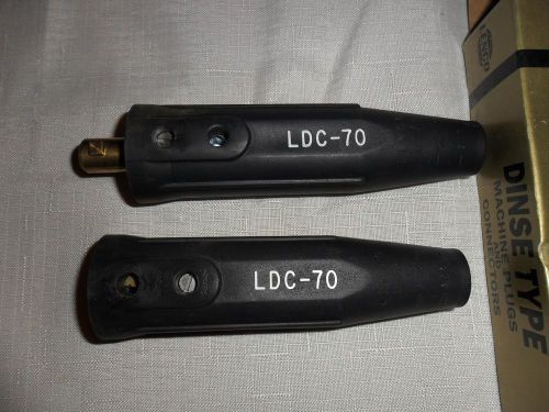 Lenco 05440  Ldc-70 BLACK  Dinse Style Cable Connectors Set ARC WELDING USA