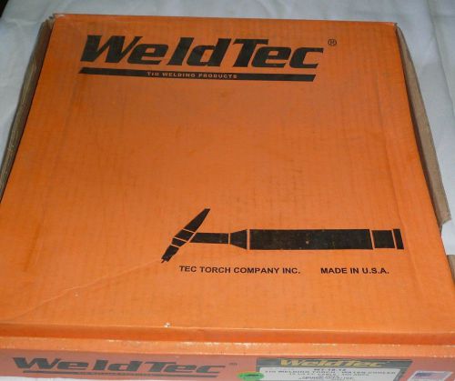 WELDTEC TIG WELDING TORCH-WATER COOLED-12 1/2 FT CABLE-350AMPS-70 HEAD-NEW