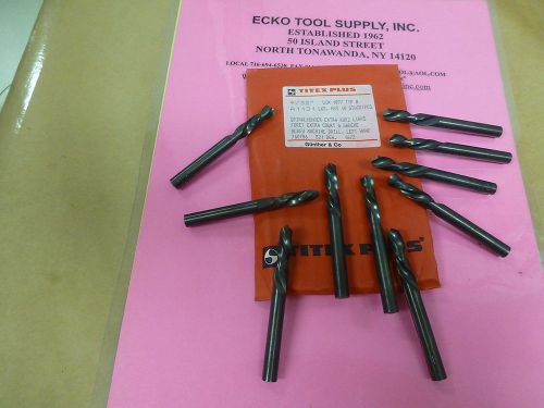 Screw machine drill left hand 9/32 dia high speed titex germany new 10pcs $20.10 for sale