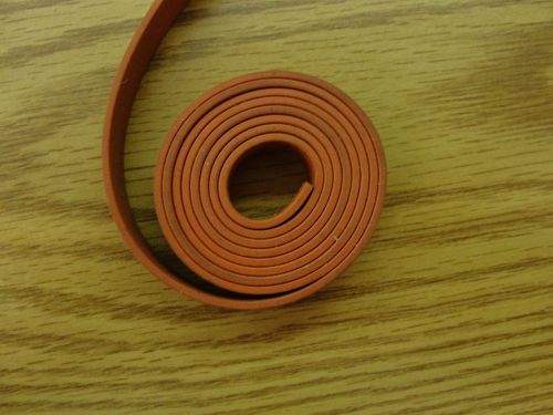 Gasket strips Silicone Rubber, Plain Back, 1/16&#034; Thick, 1/2&#034; Width, 36&#034; Length