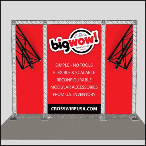 Crosswire large modular tradeshow display w/ print included for sale